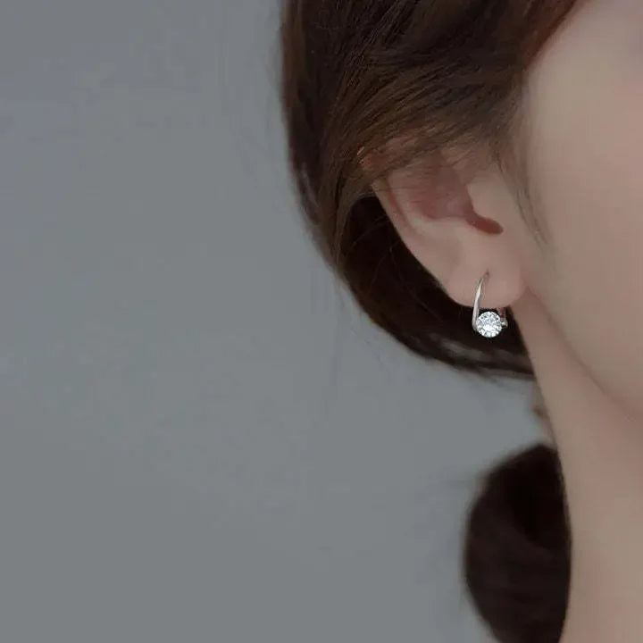 Twisted Setting Moissanite Earrings