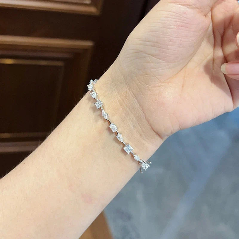 Mul-Shape Moissanite Bracelet